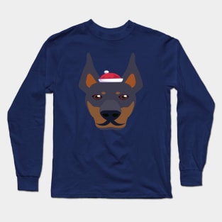 Funny Doberman Pinscher Dog Christmas 2020 Dog Lover Christmas Long Sleeve T-Shirt